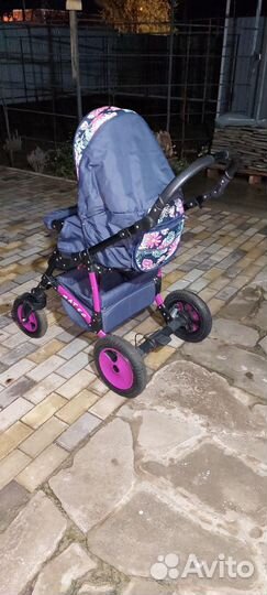 Прогулочная коляска 3 в 1 бу зима-лето