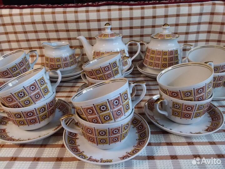 Чайный сервиз 12 перс/27 предм. Рижский фарфор