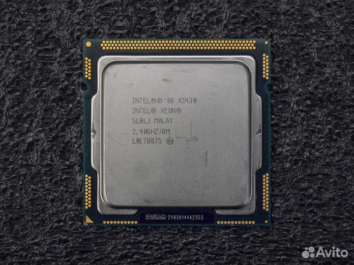 1156 Intel Xeon X3430 / 4 ядра до 2.8ghz