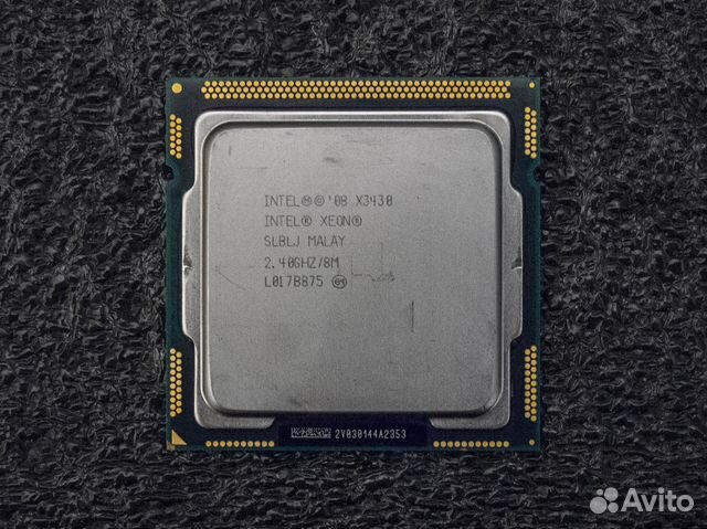 1156 Intel Xeon X3430 / 4 ядра до 2.8ghz