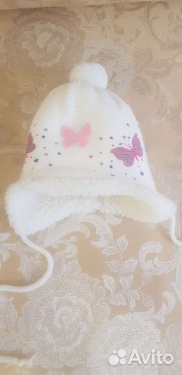 Шапка детская для девочки зимняя