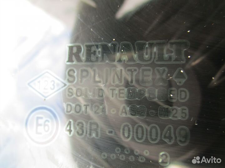 Стекло задней двери Renault Laguna 2 2002г Универ