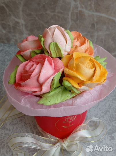 Съедобные букеты из зефира на день учителя