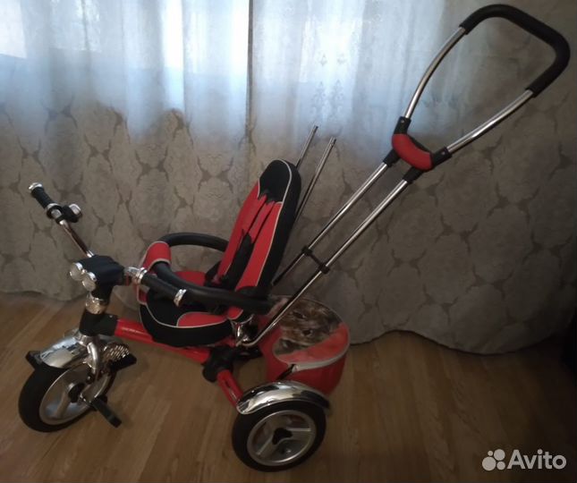 Велосипед коляска с ручкой