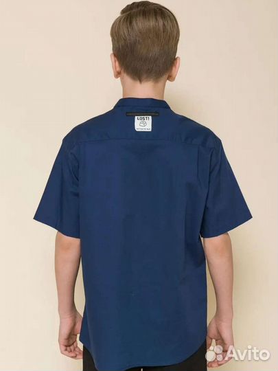 Рубашка школьная новая 134