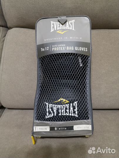 Перчатки боксерские Everlast Protex2 Leather 12oz