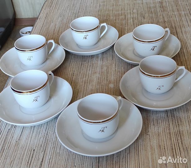 Кофейный и чайный набор Вербилки СССР