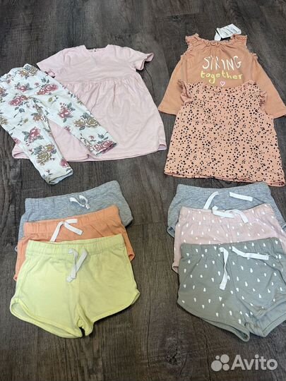 Пакет летней одежды для девочки 80 86