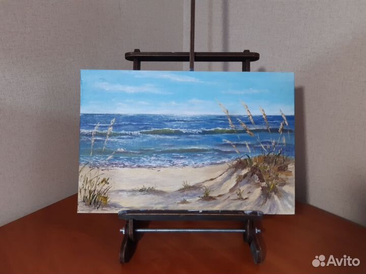 Картина маслом балтийское море дюны