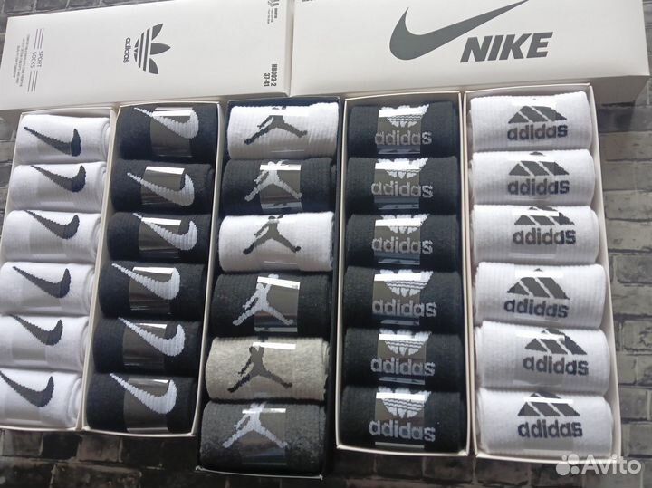 Носки Nike Puma Adidas Jordan