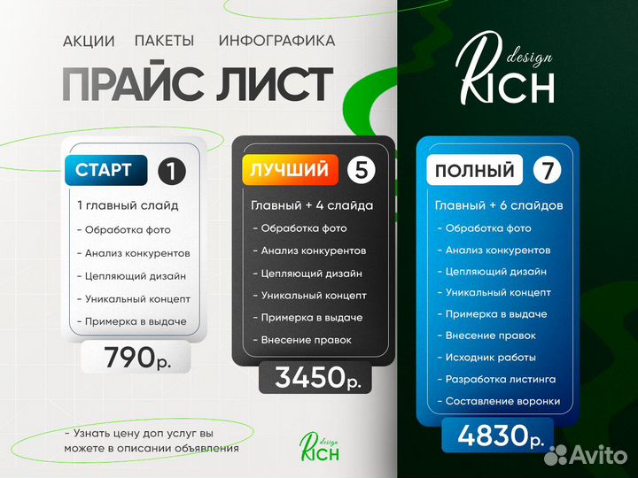 Инфографика карточек для маркетплейсов Wildberries
