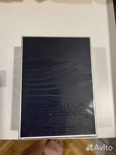 Духи bleu de chanel