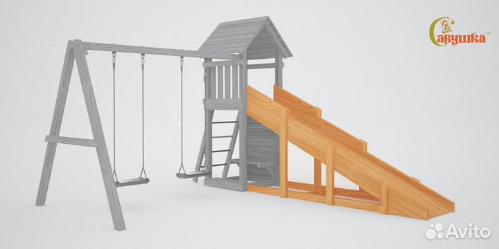 Игровой комплекс уличный качели лодочка доставка