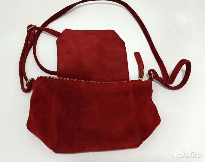 Клатч, натуральная кожа, сумочка через плечо