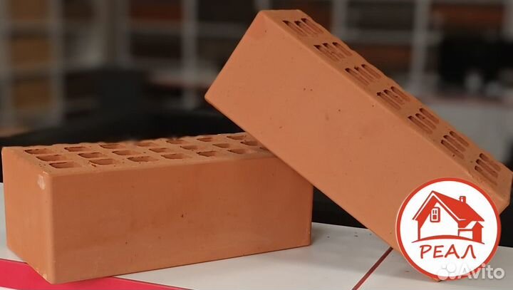 Кирпич облицовочный Красный 1,4 нф