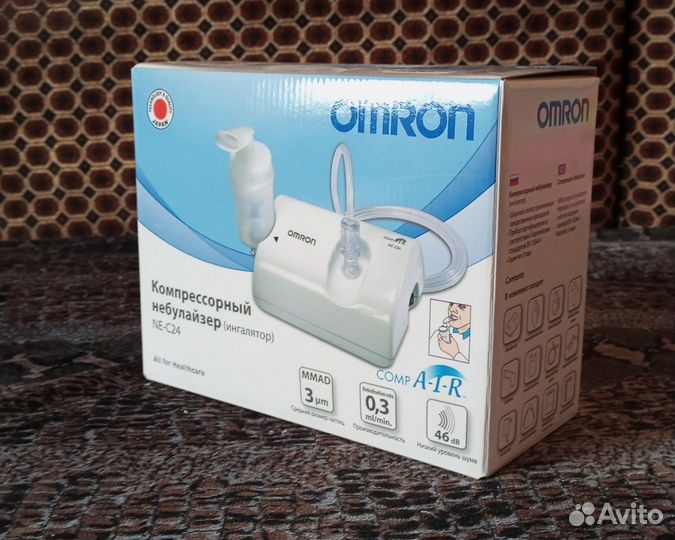 Компрессорный ингалятор (небулайзер) Omron NE-C24