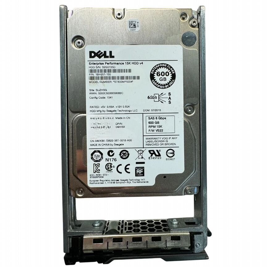 [04XK8X] Жесткий Диск Dell 4xk8x 600gb Sas 2,5" Hdd 04xk8x