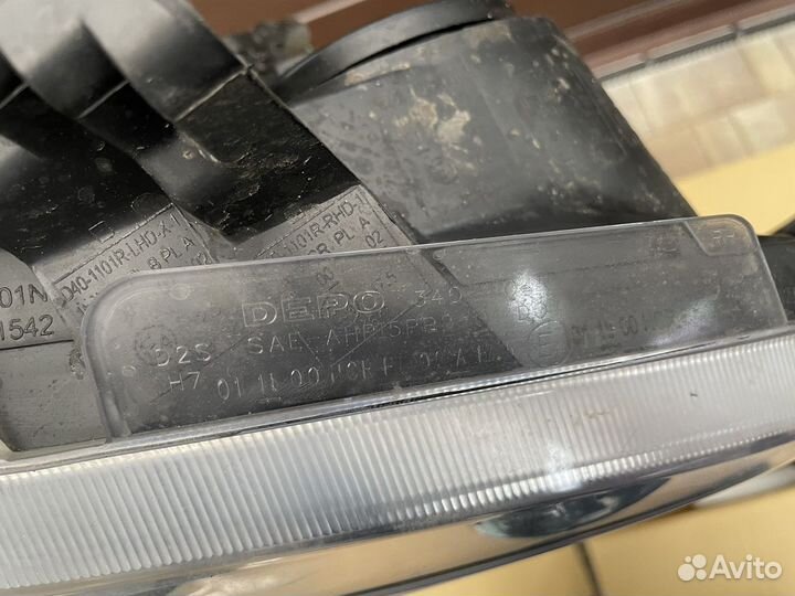 Фары Мерседес W163 с светодидными ходовыми огнями