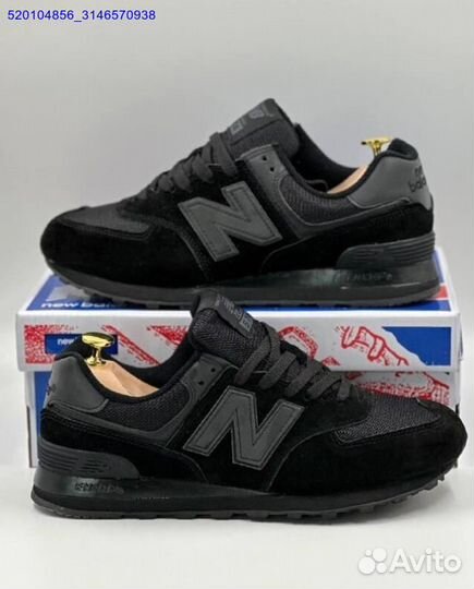 Кроссовки New Balance 574 Black (Арт.87394)