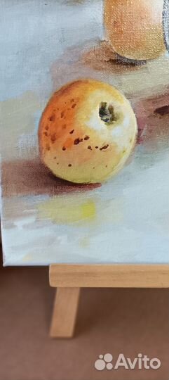 Картина с часами масло холст 30*25*1.7