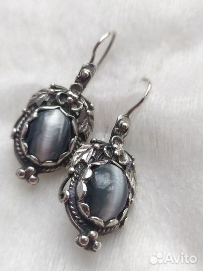 Серьги серебро 875 Рига