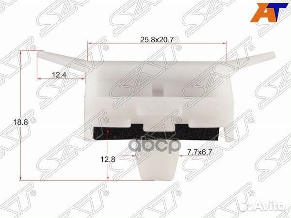 Клипса зажим honda (1 шт.) stm10590 Sat