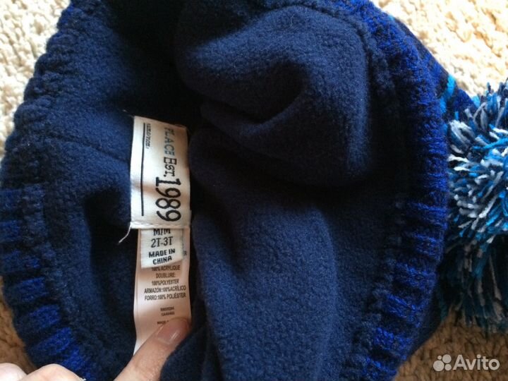 Комплект шапка и варежки