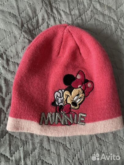 Шапка для девочки весна 52 микки маус минни