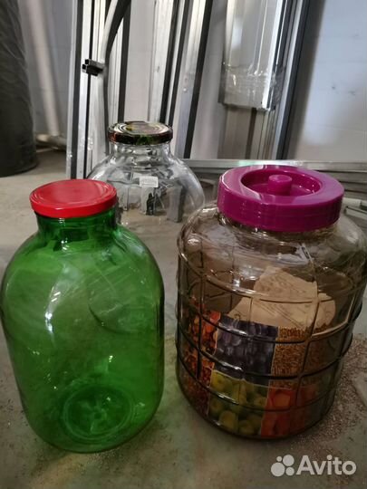 Банка стеклянная, бутыль