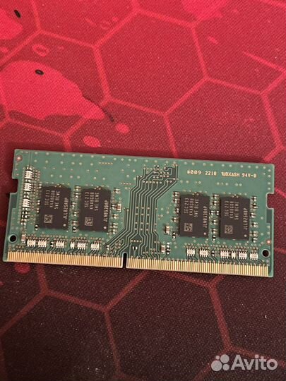 Оперативная память для ноутбука ddr4 8gb 3200