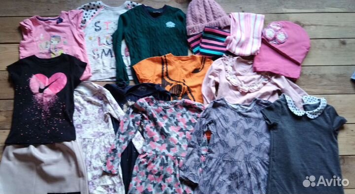 Одежда для девочки пакетом на 5-6 лет