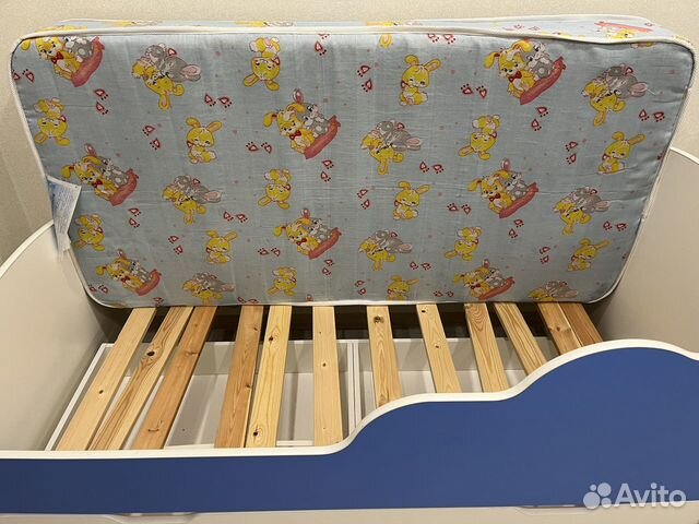 Детская кровать 160 на 80 с матрасом бу объявление продам