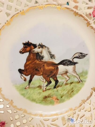 Schumann Germany ажурные тарелки конфетницы фарфор