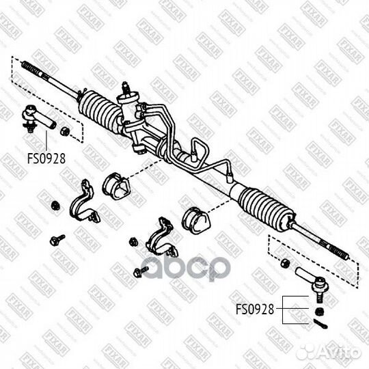 Наконечник рулевой тяги toyota camry/corolla/RA