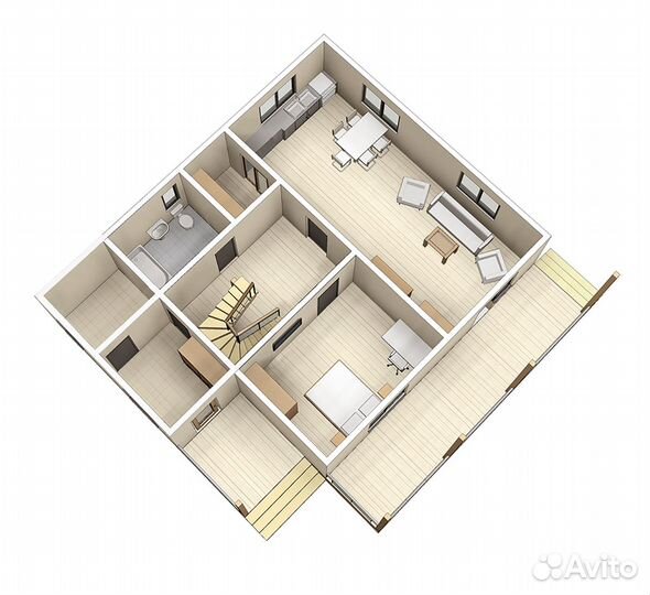 Дом из сип панелей Ганновер под ключ от производит
