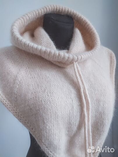 Снуд вязаный манишка капор