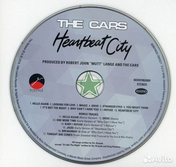 Cars, The - Heartbeat City/ CD (Digipack) Ltd
