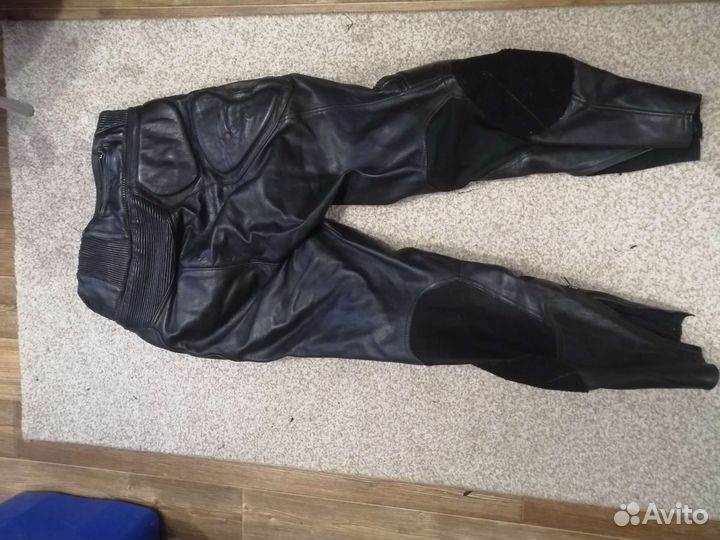 Мото штаны кожаные