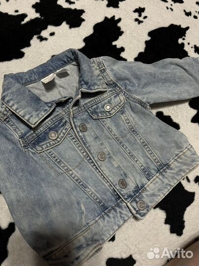 Джинсовая куртка h&m 74