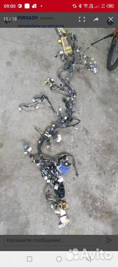 Коса проводов по торпедо Toyota Ipsum 21