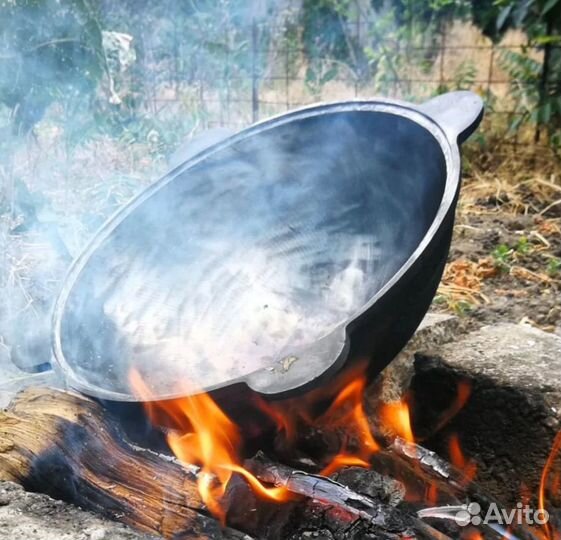 Узбекский казан 50 литров - настоящий чугун