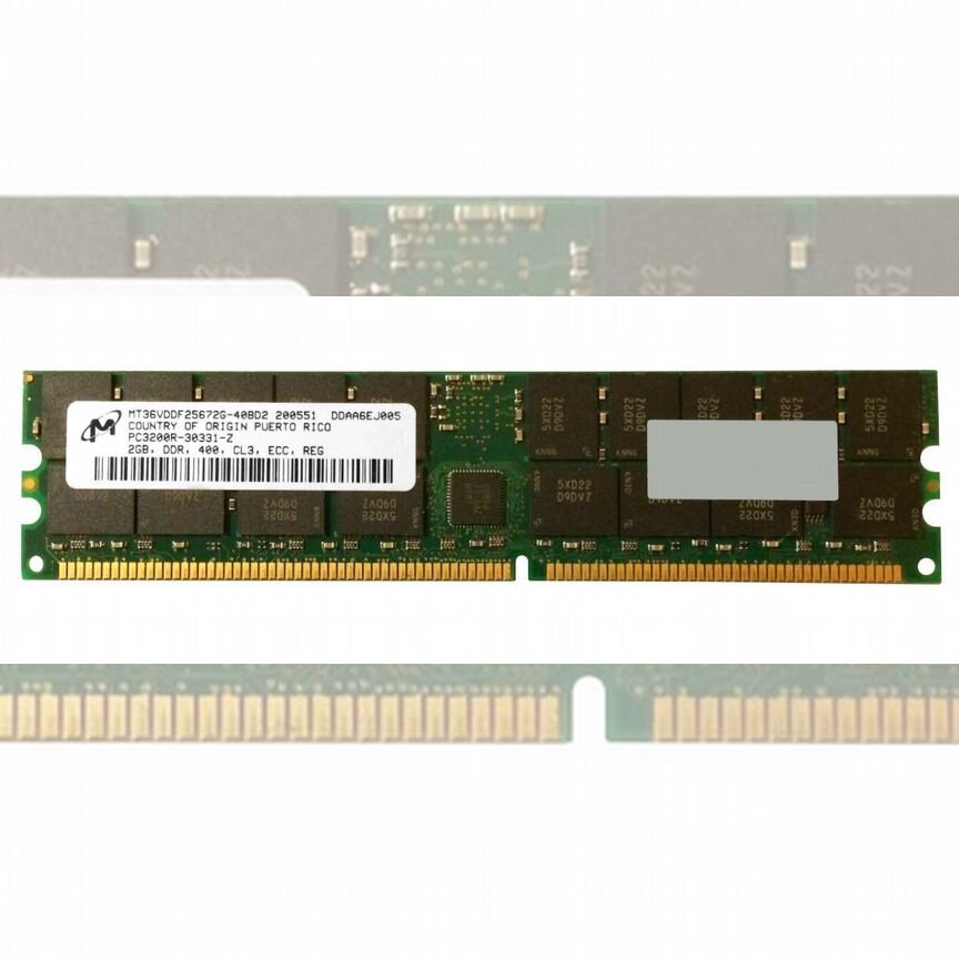 [MT36VDDF25672G-40BD2] Оперативная Память Micron 2gb Mt36vddf25672g-40bd2