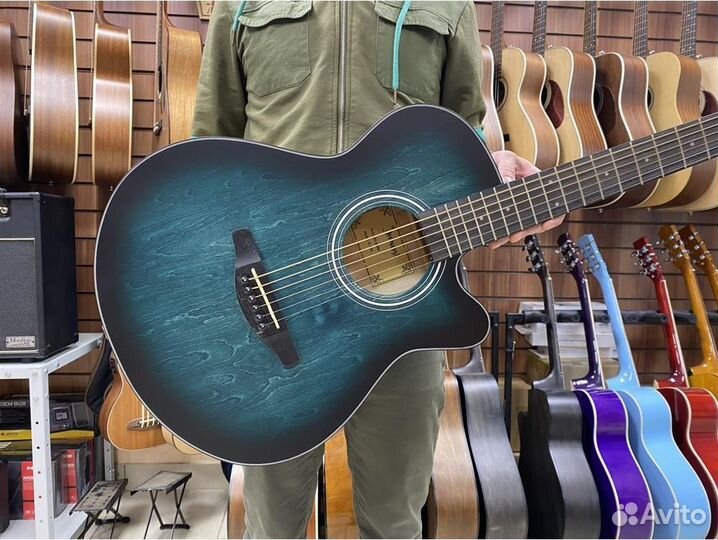 Shinobi B-1/BL гитара акустическая зелёная