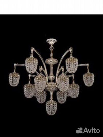 Люстра хрустальная чехия бу