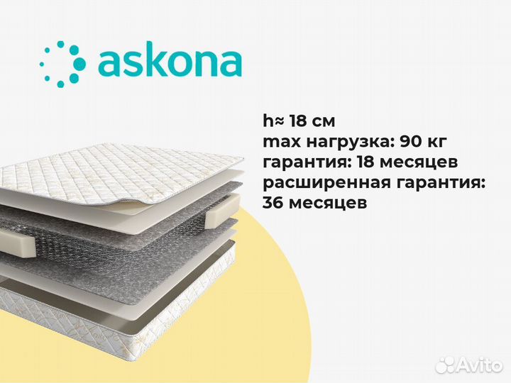 Матрас ортопедический 160х190