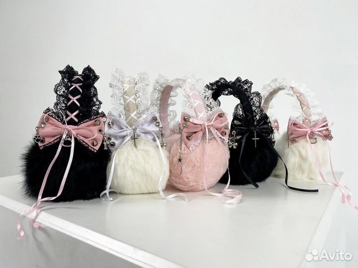 Меховые наушники натуральный мех