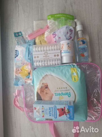 Готовая сумка в роддом, наборы для малышей