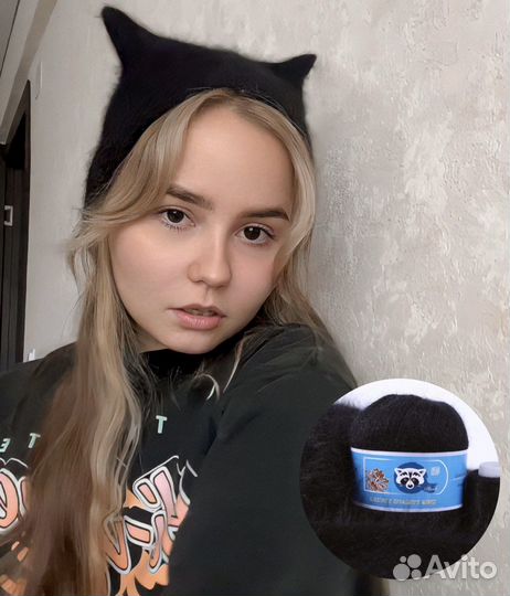 Шапка чепчик с ушками