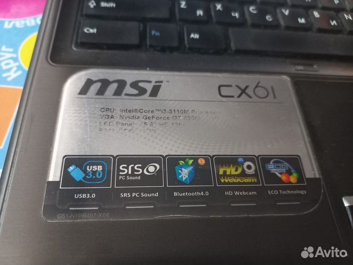 Ноутбук MSI CX61