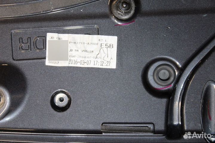 Спойлер двери багажника KIA Ceed 2012-2018